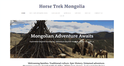 Desktop Screenshot of horsetrekmongolia.com