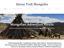 Tablet Screenshot of horsetrekmongolia.com